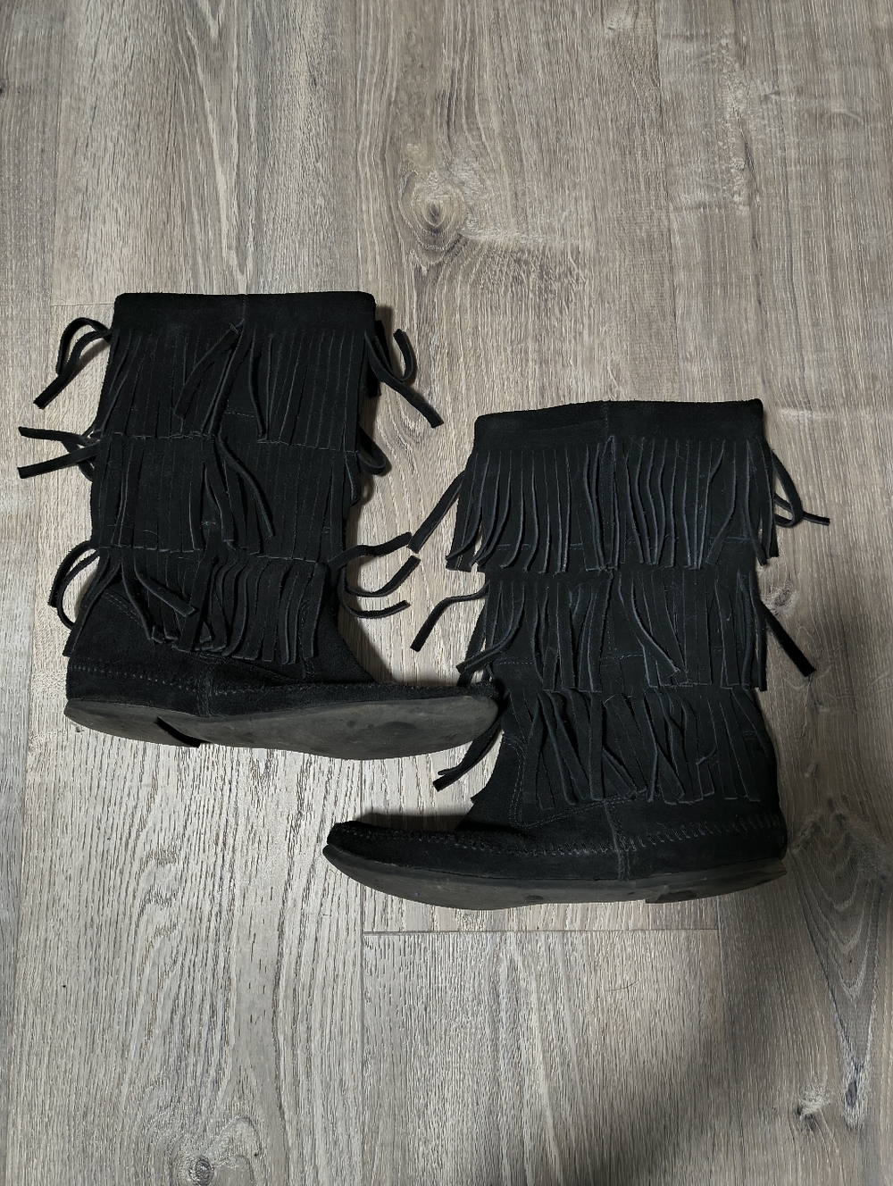 Minnetonka Suede Fringe Boots